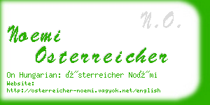 noemi osterreicher business card